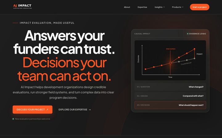 Screenshot of aj-impact.com
