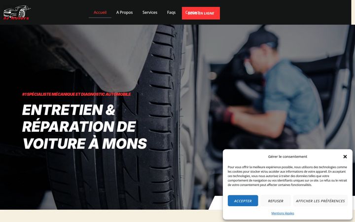 Screenshot of aj-motors.be