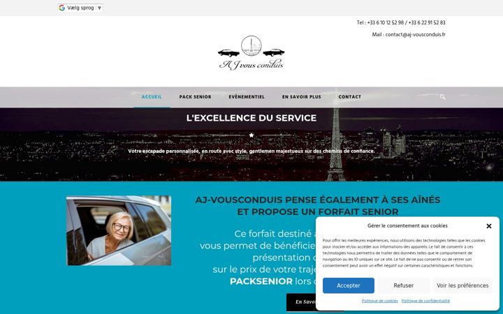 Ekraanipilt saidist aj-vousconduis.fr