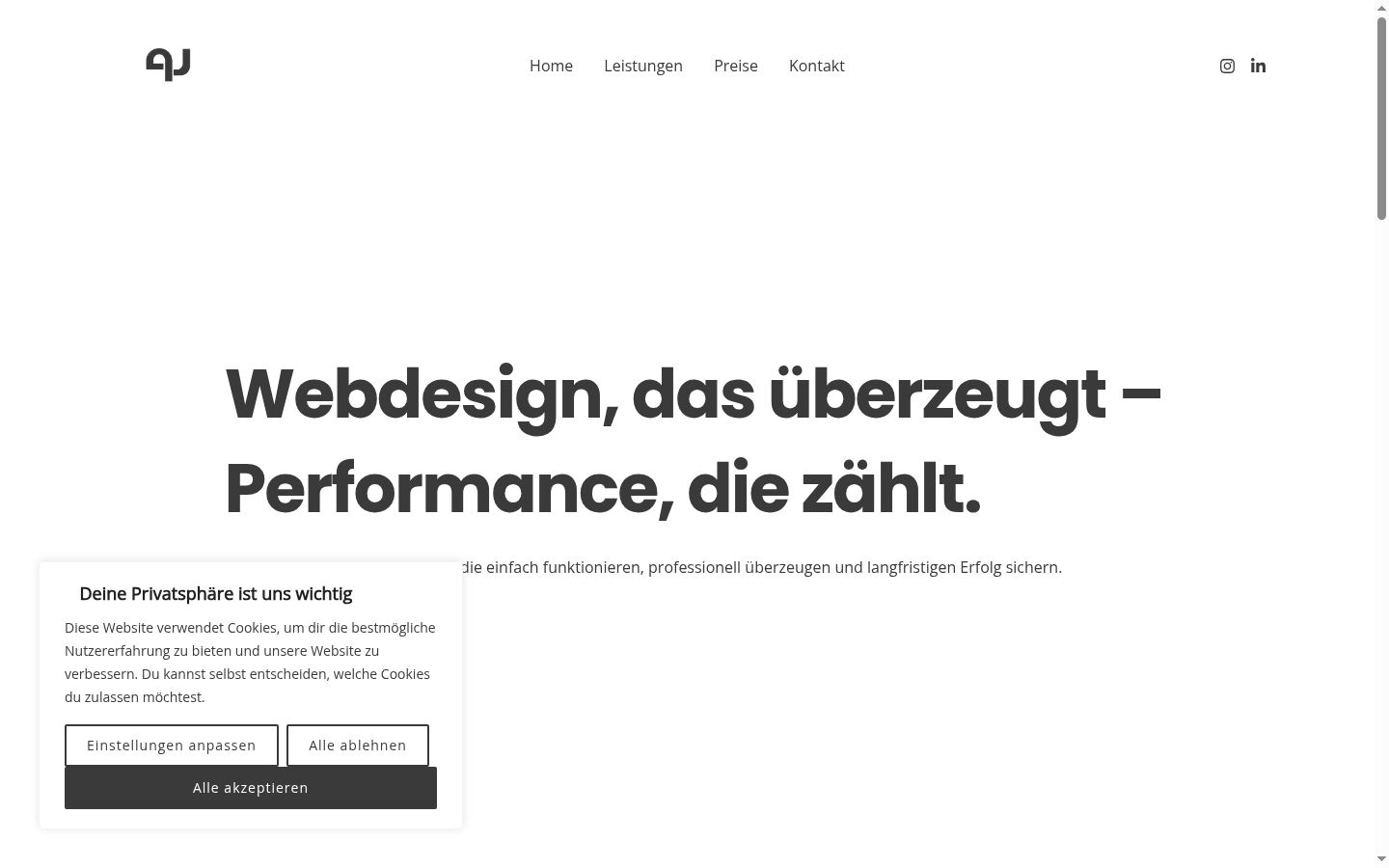 Screenshot tal-banner tal-kunsens muri qabel kwalunkwe interazzjoni