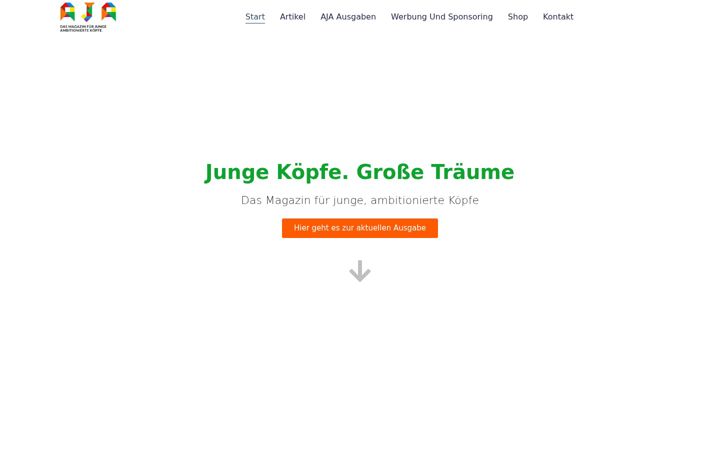 Screenshot of aja-magazin.de