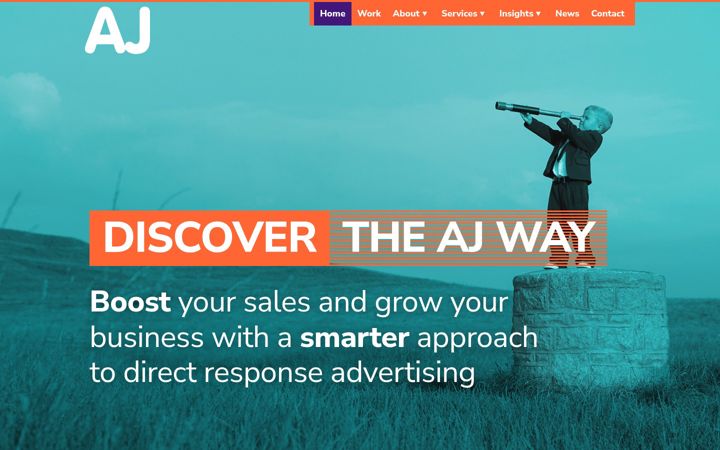 Screenshot of aja.co.uk