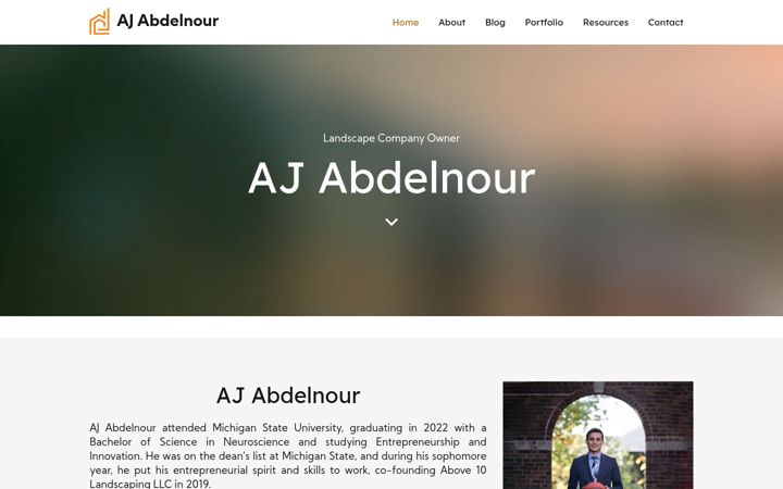 Capture d'écran de ajabdelnour.com