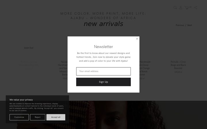 Screenshot of ajabu.africa