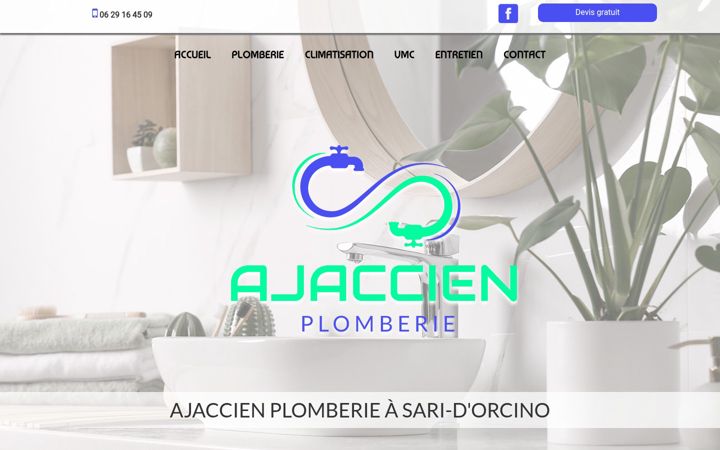 Screenshot of ajaccienplomberie.fr