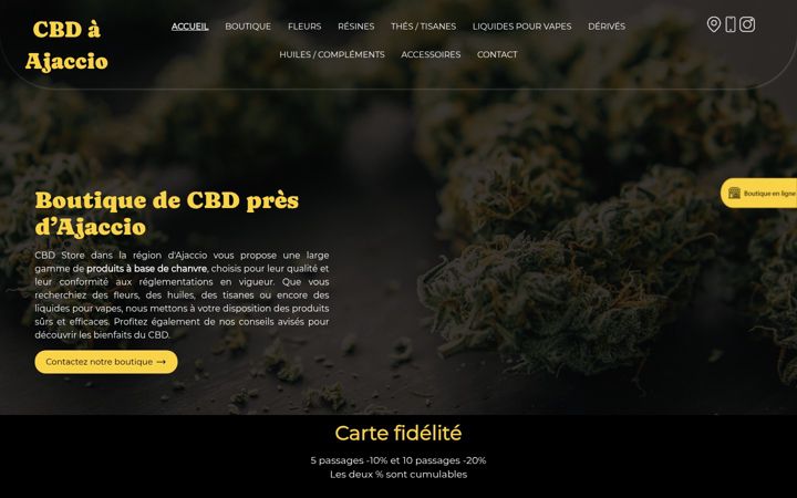 Screenshot of ajaccio-cbd.fr