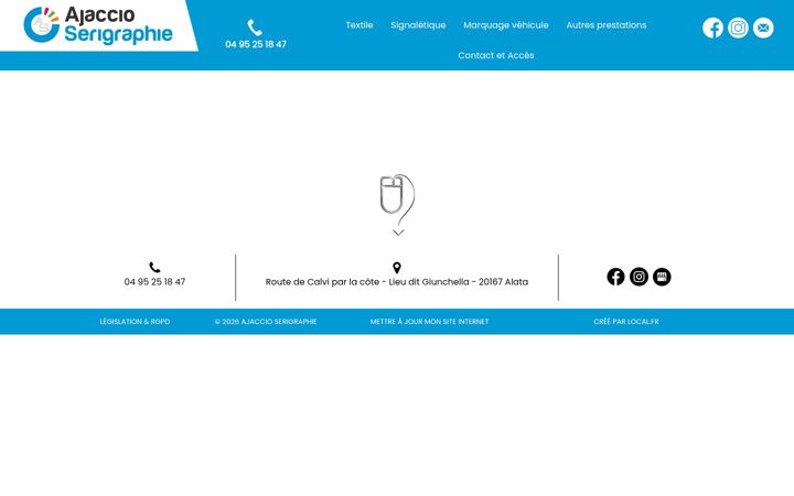 Screenshot of ajaccio-serigraphie.fr