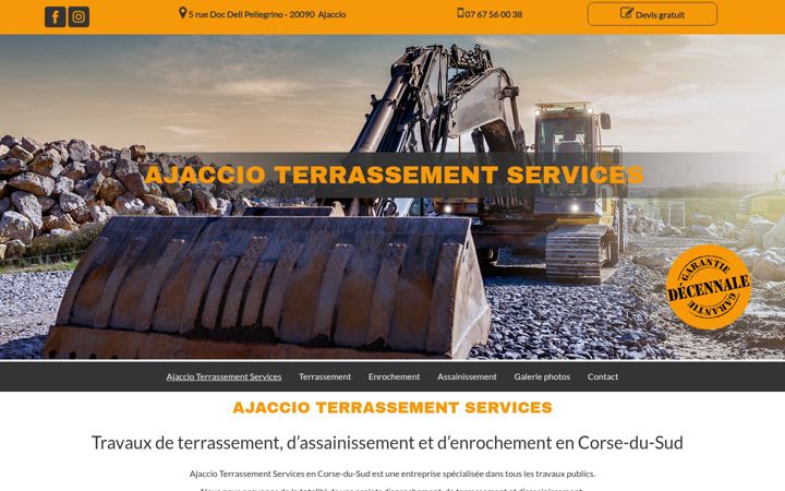 Screenshot of ajaccio-terrassement-services.fr