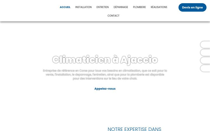 Screenshot of ajaccioclimatisation.fr