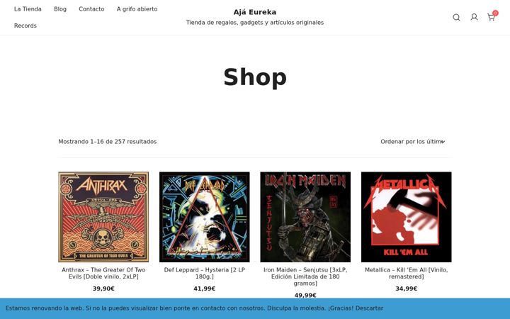 Screenshot of ajaeureka.com