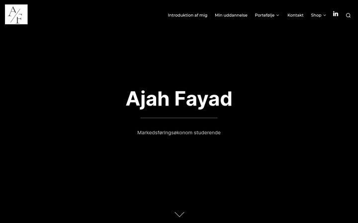 Screenshot of ajahfayad.dk