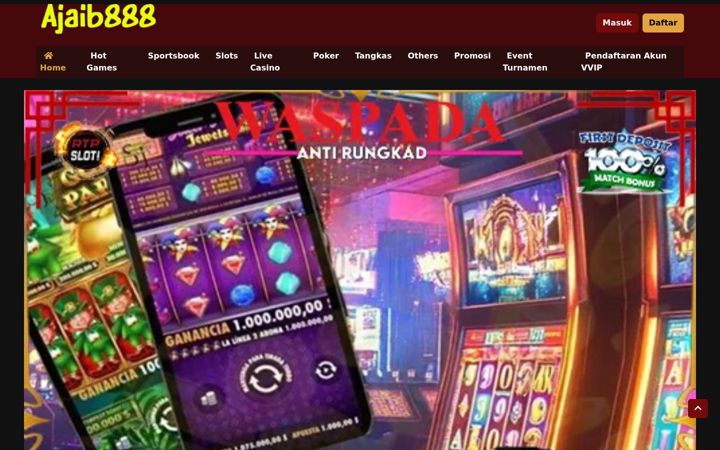 Screenshot of ajaib888.org