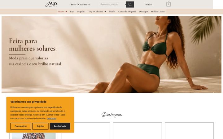 Screenshot of ajaizipereira.com.br