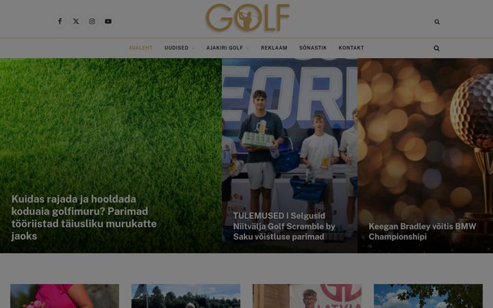 Screenshot of ajakirigolf.ee
