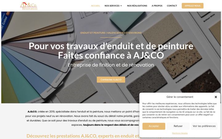 Screenshot van ajandco.fr
