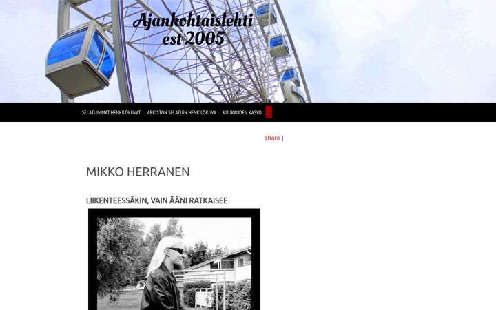 Screenshot of ajankohtaislehti.fi