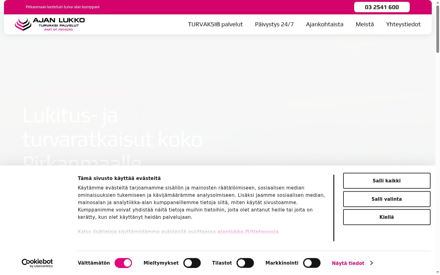 Sutikimo reklamjuostės, rodytos prieš bet kokią sąveiką, ekrano kopija