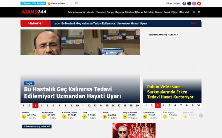 Screenshot of ajans344.com