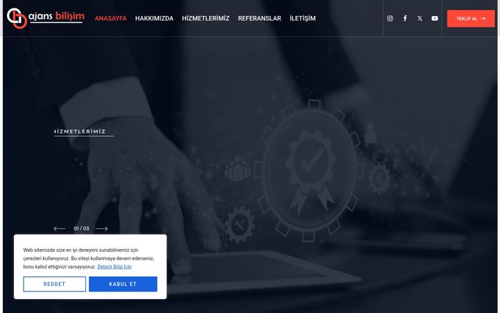 Screenshot of ajansbilisim.com.tr