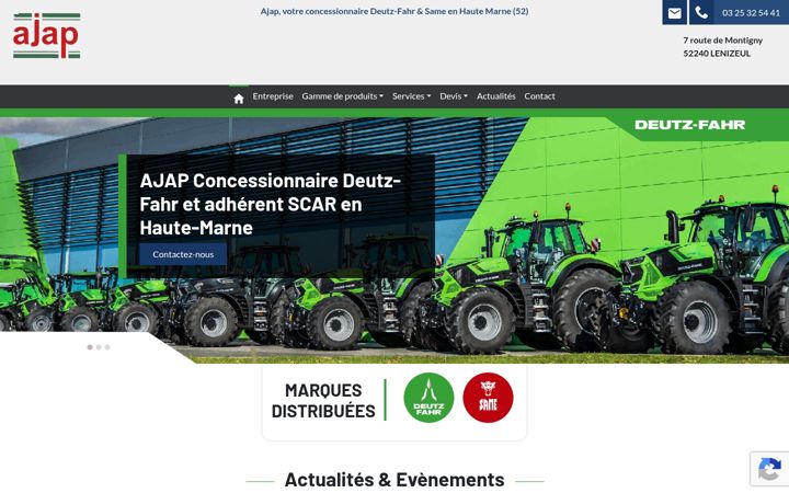 Screenshot of ajap52.fr