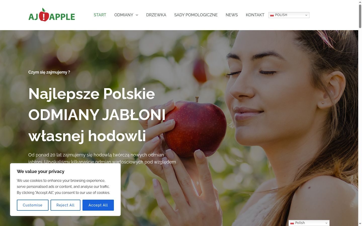 Posnetek zaslona pasice za privolitev, prikazane pred kakršno koli interakcijo