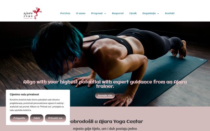 Screenshot of ajaracenter.com