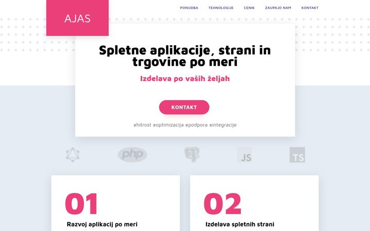 Screenshot of ajas.si