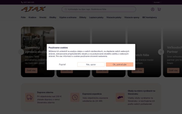 Screenshot ta' ajax.sk