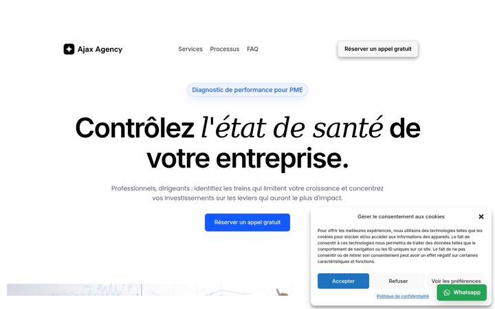 Skjermbilde av ajaxagency.fr