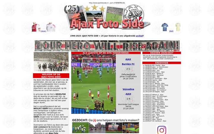 Screenshot of ajaxfotoside.nl