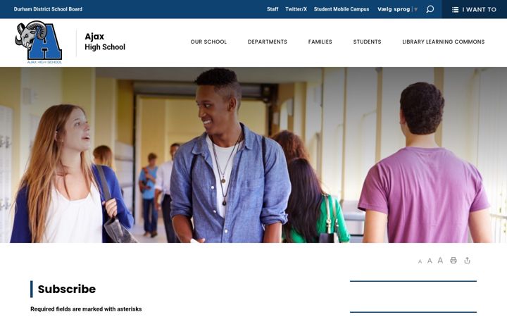Screenshot of ajaxhs-subscribe.ddsb.ca