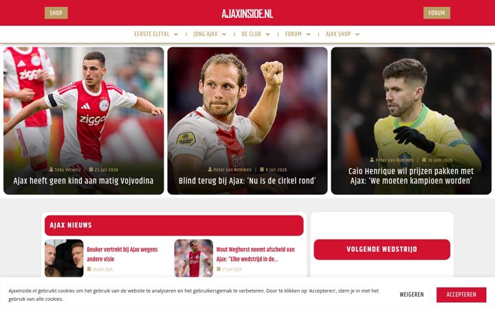 Screenshot of ajaxinside.nl