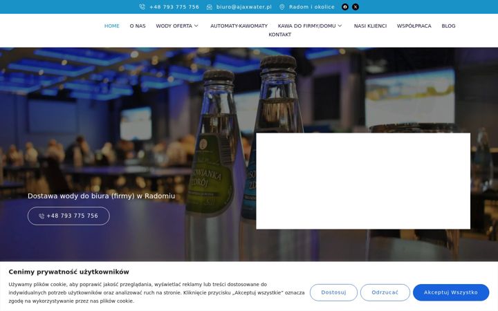 Captura de ecrã de ajaxwater.pl