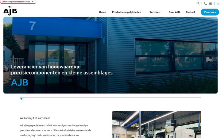 Screenshot of ajb.nl