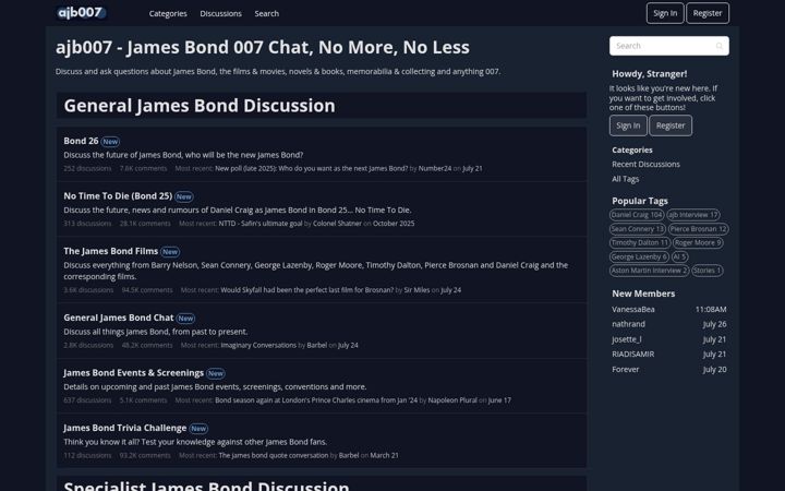 Screenshot of ajb007.co.uk