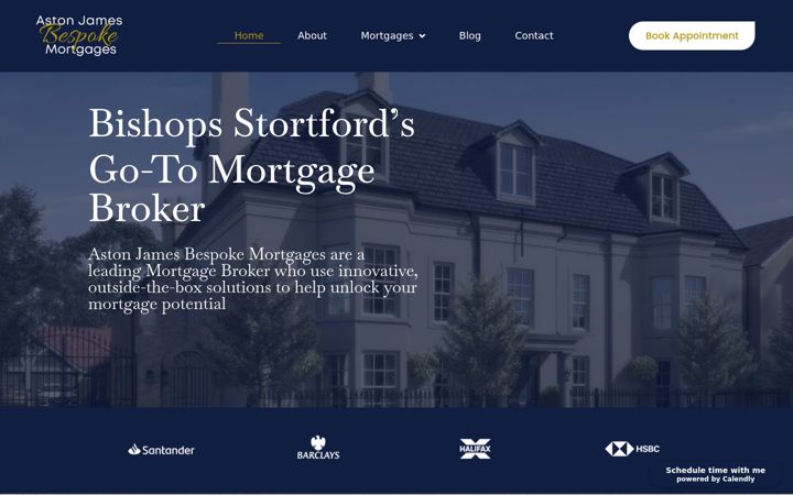 Screenshot of ajbespokemortgages.co.uk