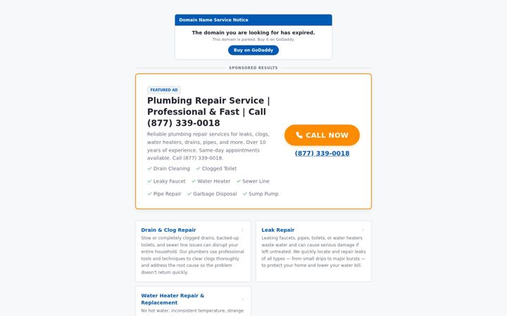 Screenshot of ajbheatingplumbing.com
