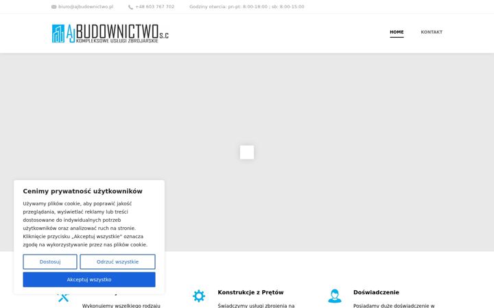 Screenshot von ajbudownictwo.pl
