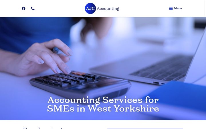Screenshot of ajc-accounting.co.uk