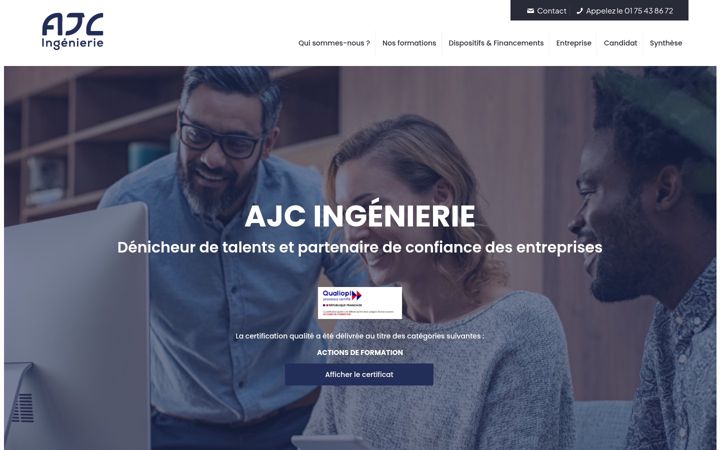 Screenshot of ajc-ingenierie.fr