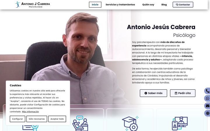 Screenshot van ajcabrera.es