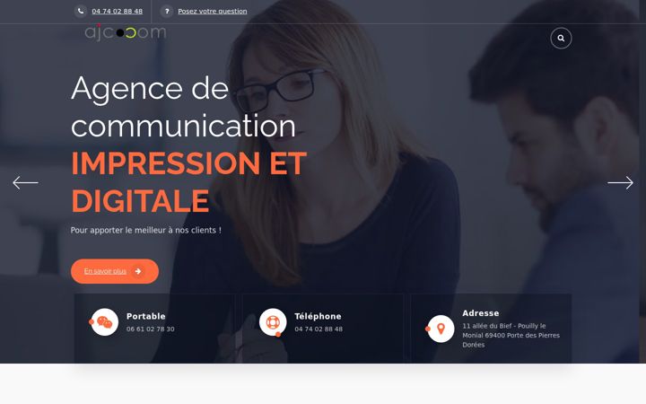 Screenshot of ajccom.fr