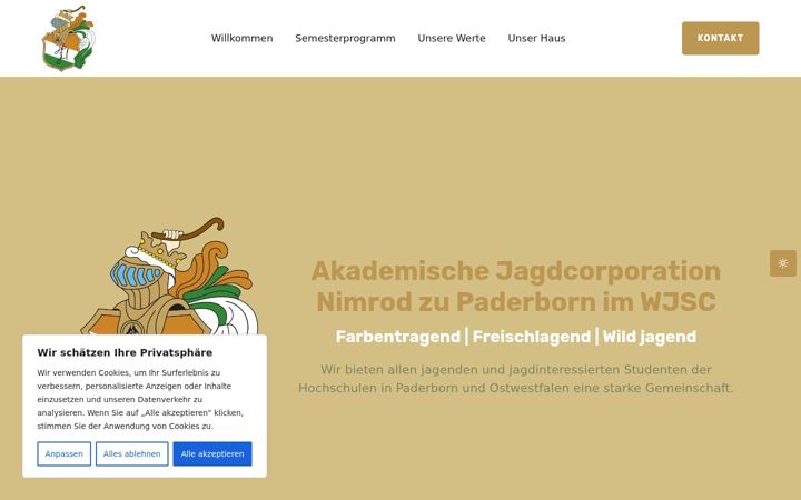 Screenshot of ajcnimrod.de