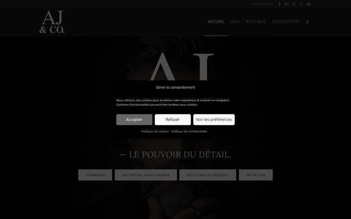 Screenshot of ajco-male.com