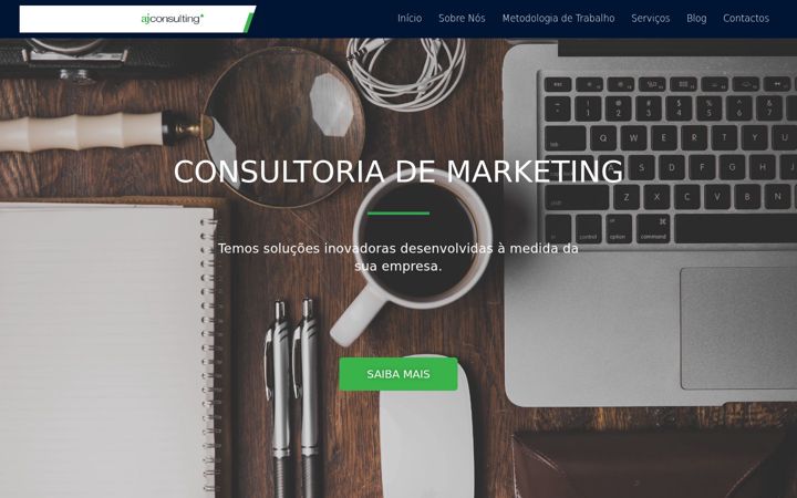 Snimka zaslona za ajconsulting.pt