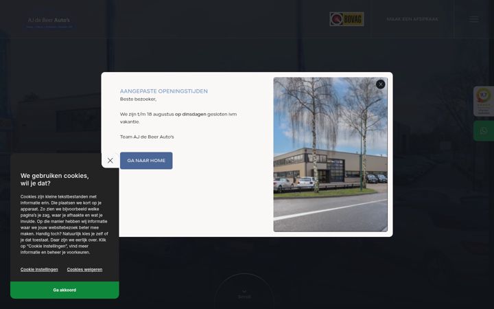 Screenshot of ajdebeerautos.nl