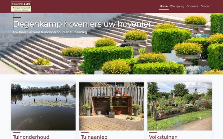 Screenshot of ajdegenkamphoveniers.nl