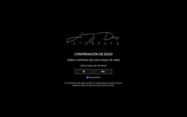 Screenshot of ajdiazfoto.es