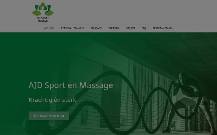 Screenshot di ajdsport.nl