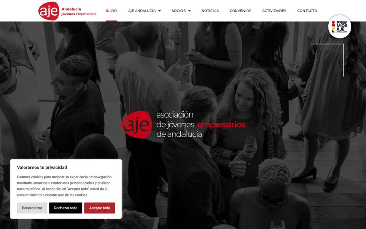 Captură de ecran a ajeandalucia.org